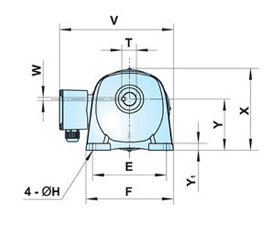 G系列減速電機(jī)/齒輪減速機(jī)尺寸圖